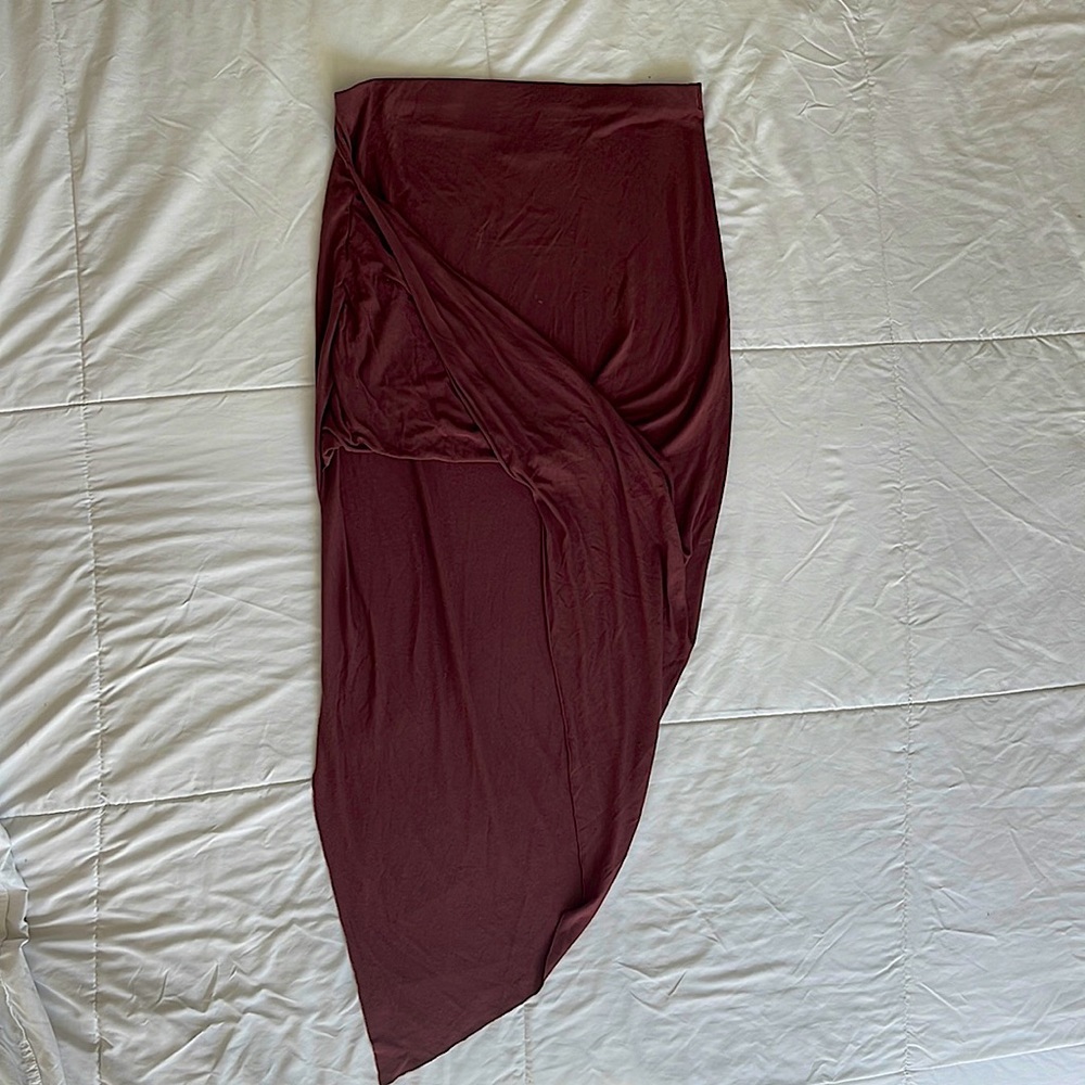 Kendall Kylie Draped Asymmetrical Skirt